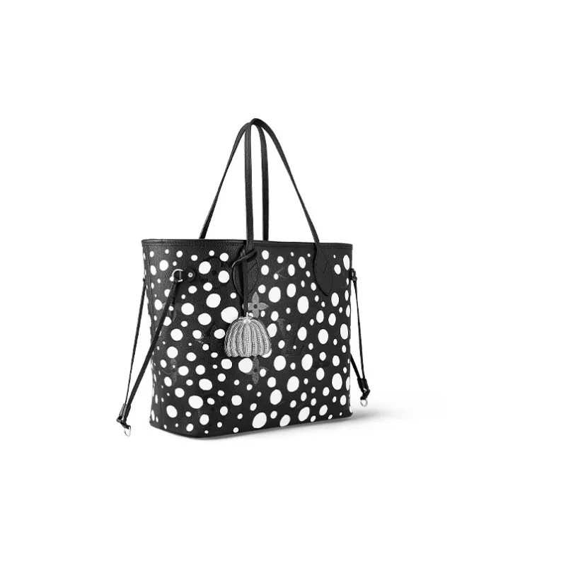 LOUIS VUITTON X Yayoi Kusama Neverfull Mm Black/White-2