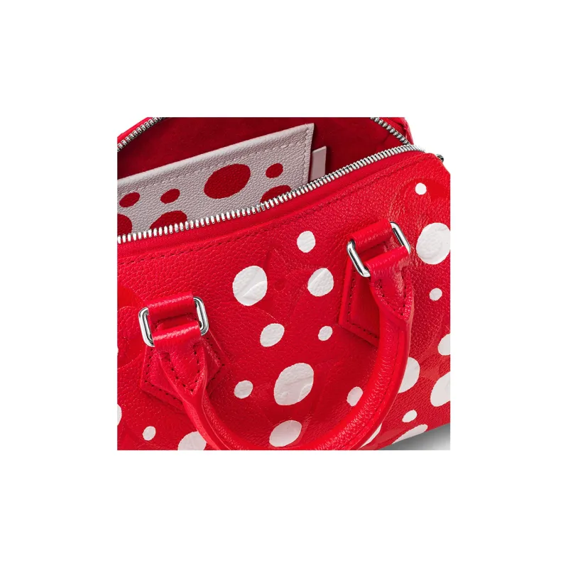LOUIS VUITTON X Yayoi Kusama Speedy Bandouliere 20 Red/White-4