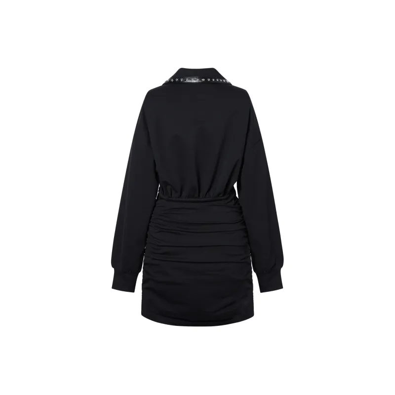 I'M ONE Long Sleeved Dresses Women's Black-1