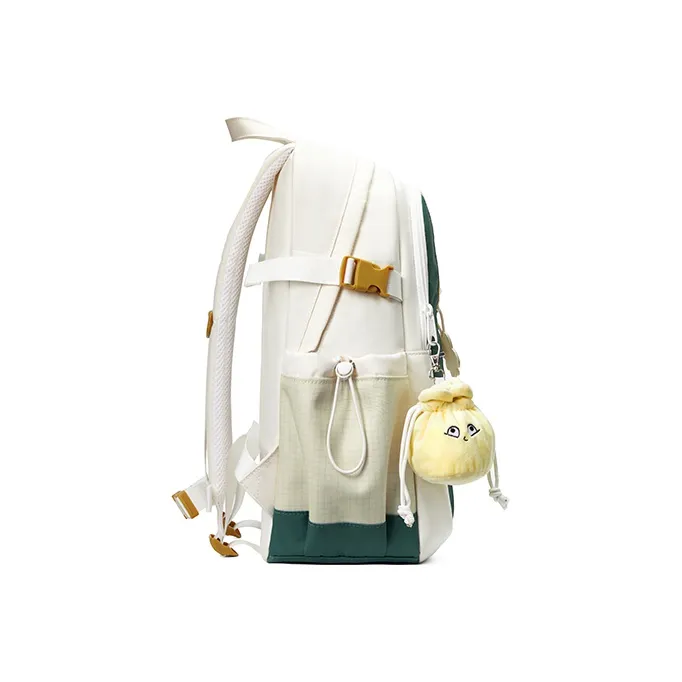 MR.ACE HOMME Polyester Backpack Regular Unisex Beige-2