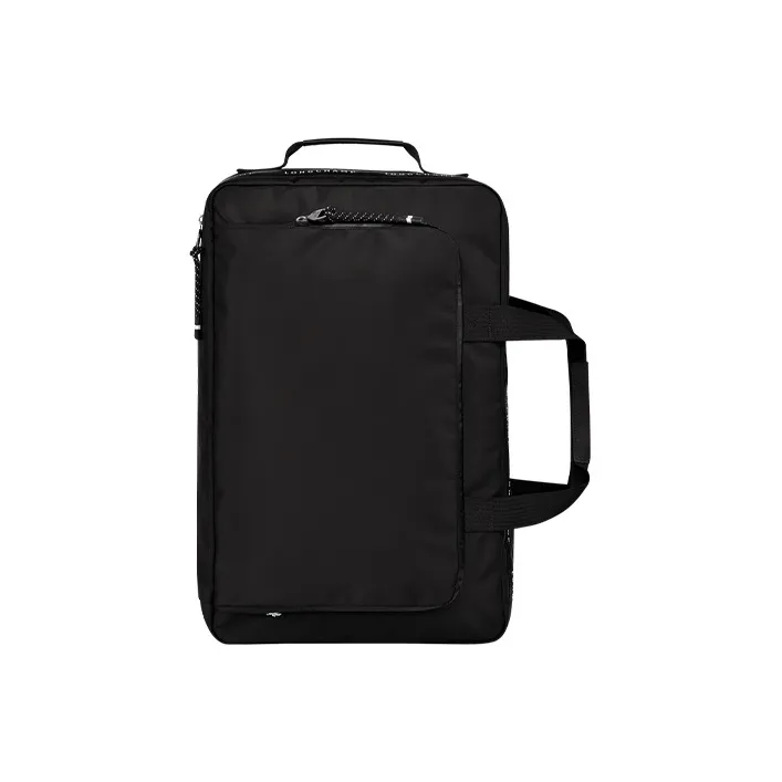 LONGCHAMP Le Pliage Energy Cow Leather Trim Portable Backpack Travel Bag Small Size Men's Black-0