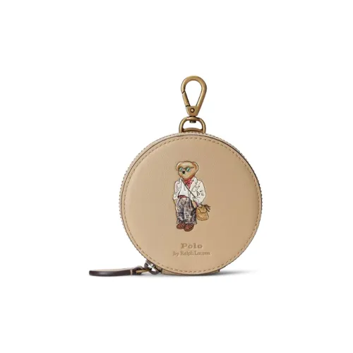 Polo Ralph Lauren Leather Coin Purse Women's Light Brown