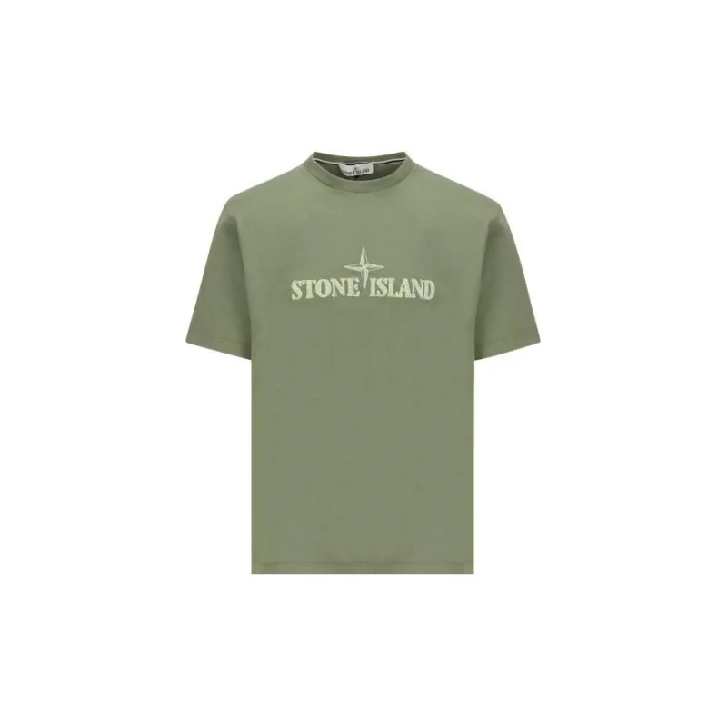 STONE ISLAND T Shirts Men Green-0