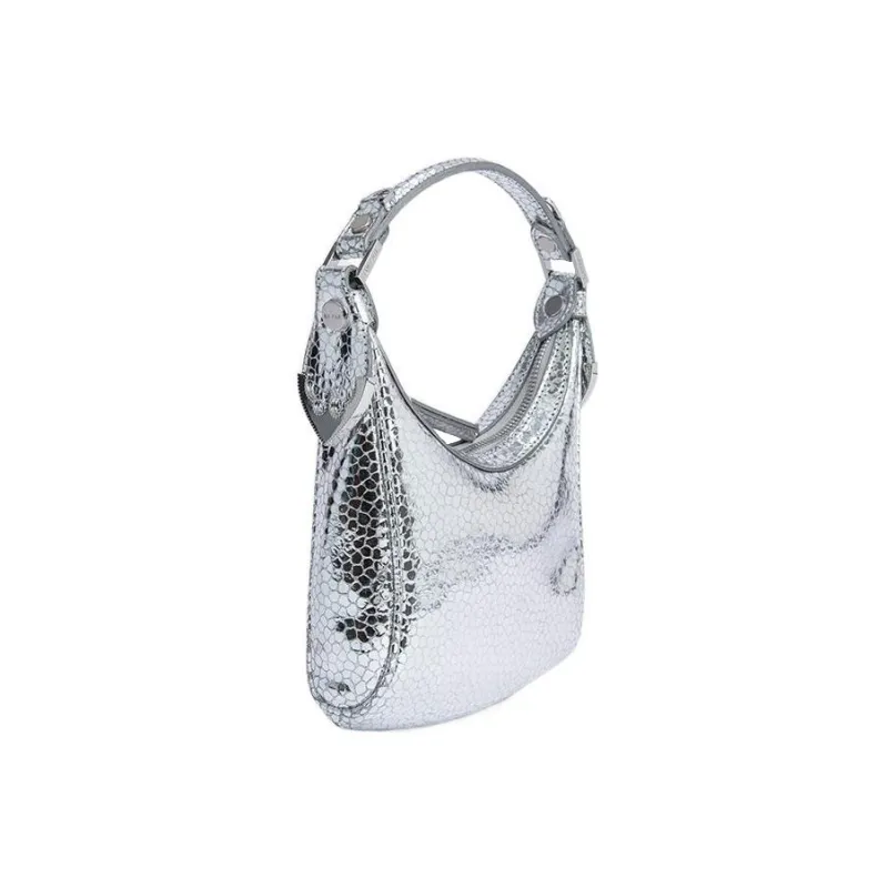 By Far Cosmo Metallic Top handle Bag-2