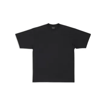 Balenciaga Men's Care Label Medium Fit T Shirt
