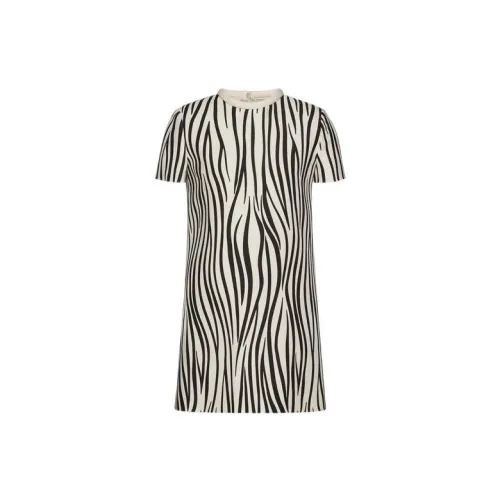 Valentino Short-Sleeved Dresses Women's Black/White