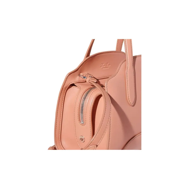 Loro Piana Calfskin Tote Shoulder Bag Crossbody Bag Mini Women's Flesh Pink-2
