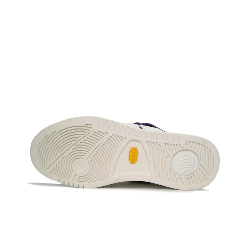 D.Desirable x Palladium Philosopher's Stone Series Mid Top Skateboard Shoes Men's Purple White-3