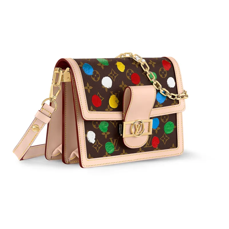 LOUIS VUITTON X Yayoi Kusama Dauphine Mm Monogram Multicolor-1