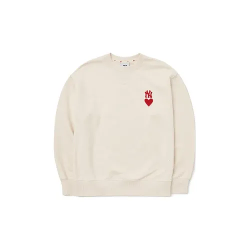 MLB Sweatshirts Unisex Milk White