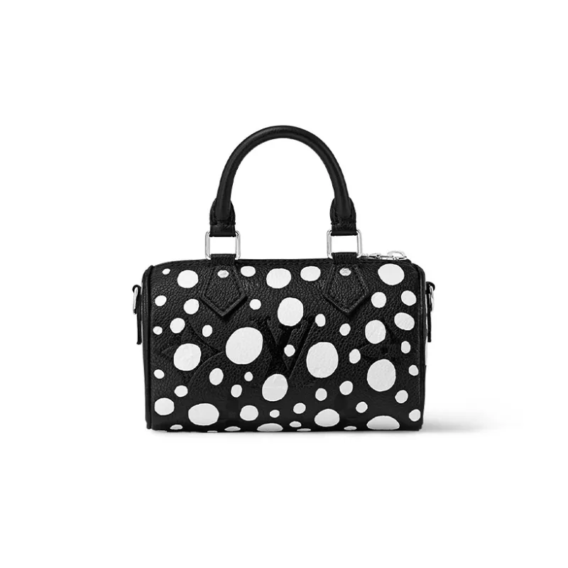 LOUIS VUITTON X Yayoi Kusama Nano Speedy Black/White-2