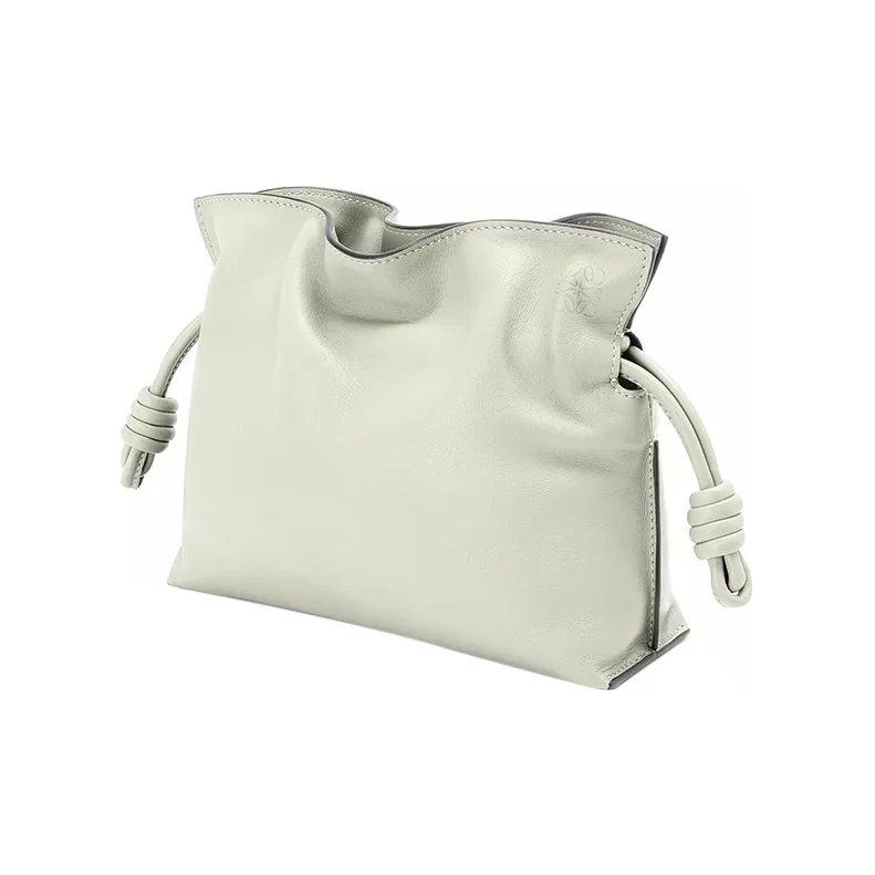 LOEWE Nappa Cow Leather One Shoulder Crossbody Clutches Mini Women's Light Cyan-1