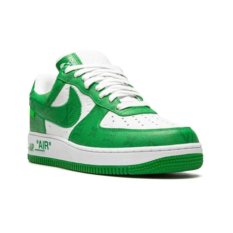 Nike X LOUIS VUITTON Lv Air Force 1 Low 'Green White'-2