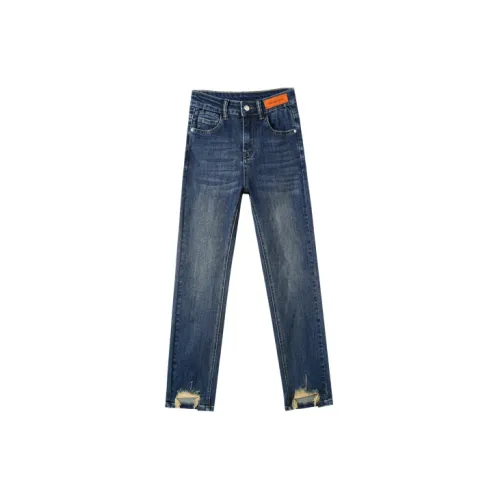 MITUAN Jeans Women's Vintage Blue