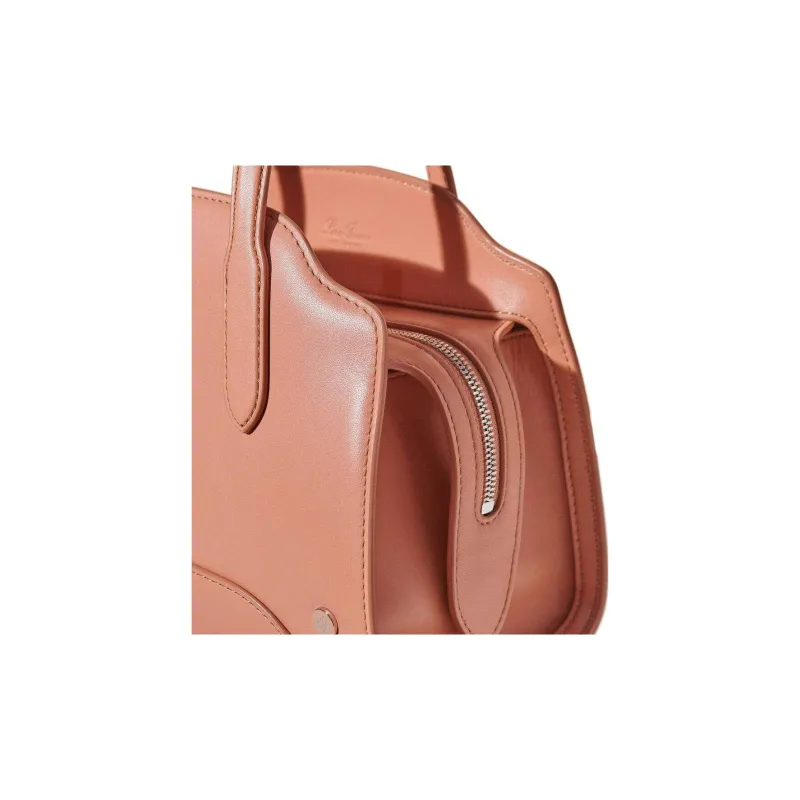 Loro Piana Calfskin Tote Shoulder Bag Crossbody Bag Mini Women's Flesh Pink-3