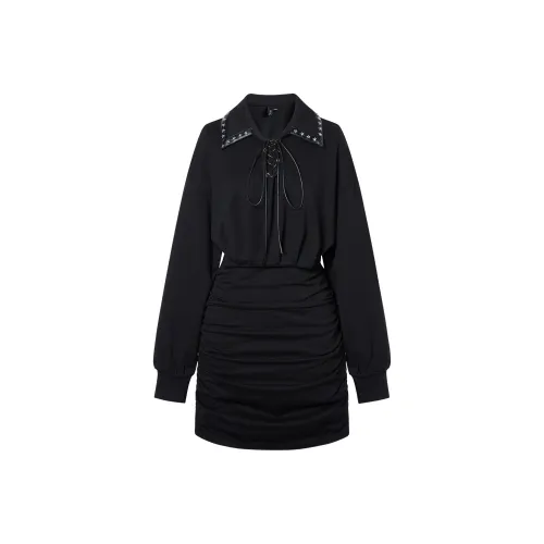 I'M ONE Long-Sleeved Dresses Women's Black