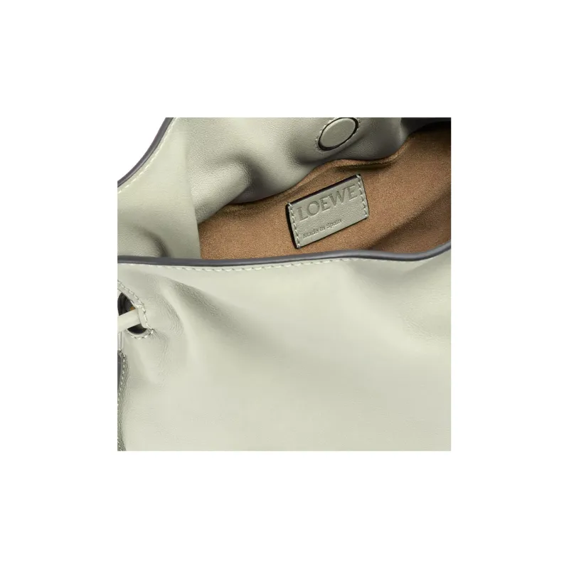 LOEWE Nappa Cow Leather One Shoulder Crossbody Clutches Mini Women's Light Cyan-4