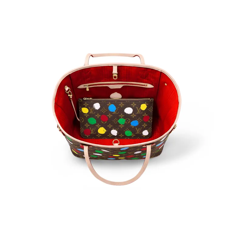 LOUIS VUITTON X Yayoi Kusama Neverfull Mm Monogram Multicolor-3