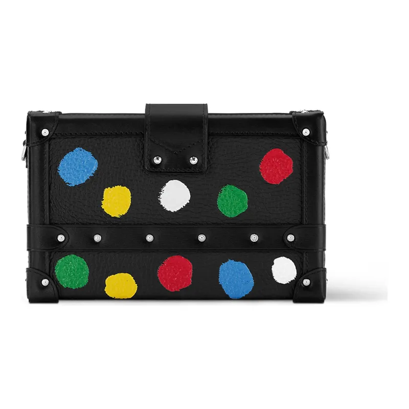 LOUIS VUITTON X Yayoi Kusama Petite Malle Black-2