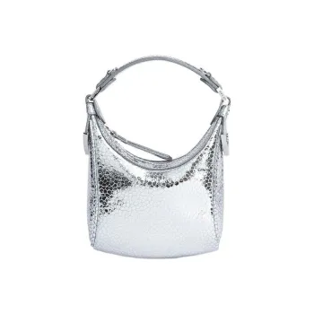 By Far Cosmo Metallic Top handle Bag