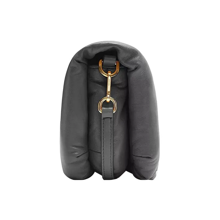 LOEWE Goya Shiny Nappa Sheep Leather Shoulder Bag Crossbody Bag Mini Women's Black-3