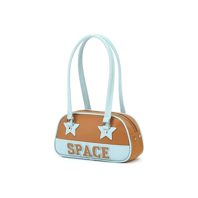 VANWALK PU Shoulder Bag, Baseball Bag, Shoulder Bag Regular Small Size Women's Multicolor-1