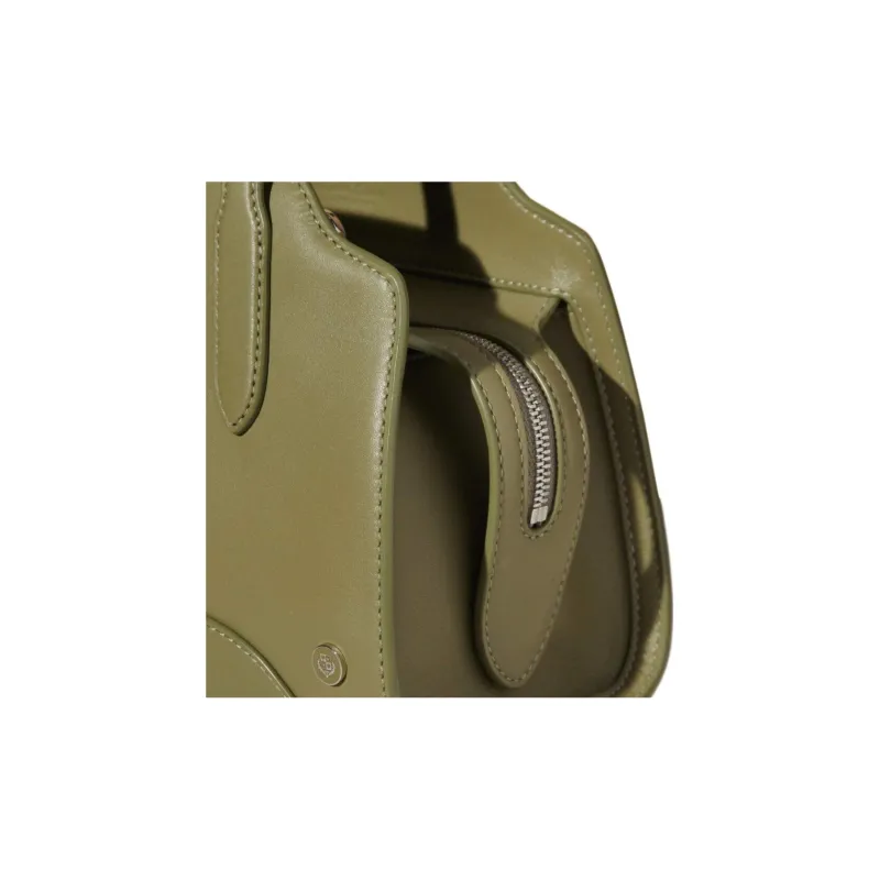 Loro Piana Calfskin Tote Crossbody Bag Shoulder Bag Mini Women's Tea Room Green/Grass Green-4