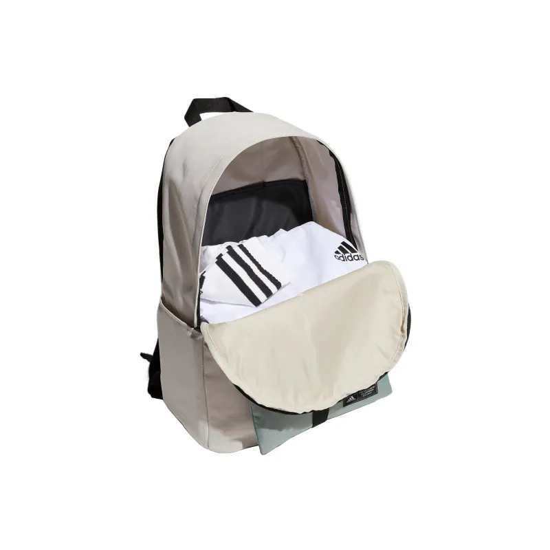 Adidas Recycled Material Polyester Backpack Regular Unisex Clear Brown-3