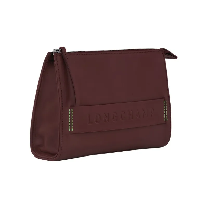 LONGCHAMP 3D Cow Leather Clutch Men's Red-1