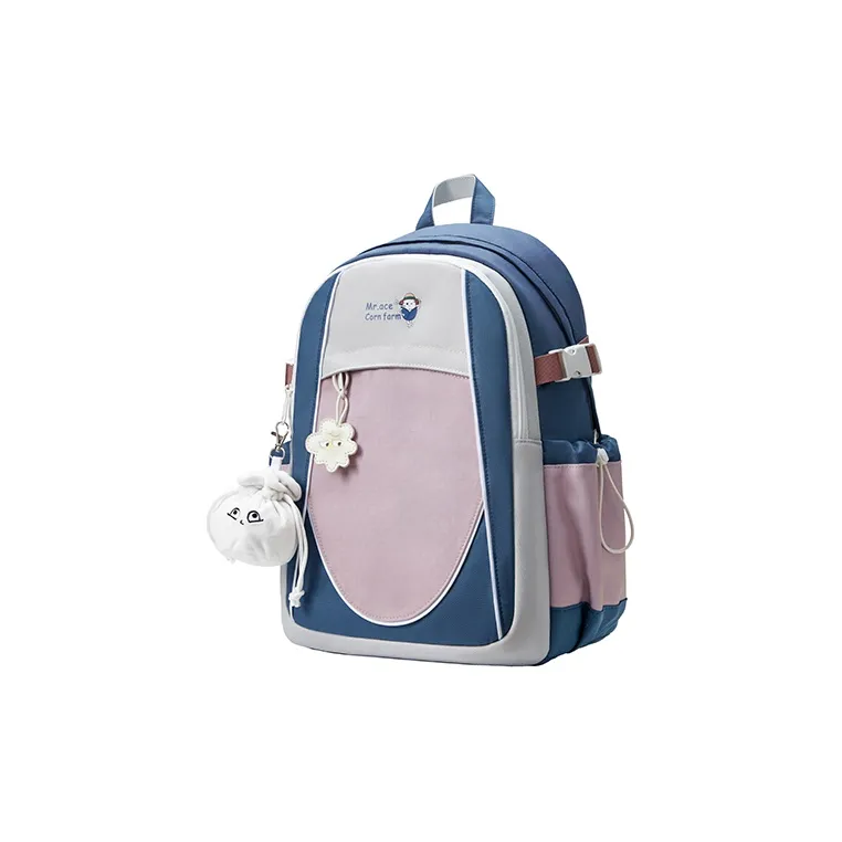 MR.ACE HOMME Polyester Backpack Regular Unisex Beige-7
