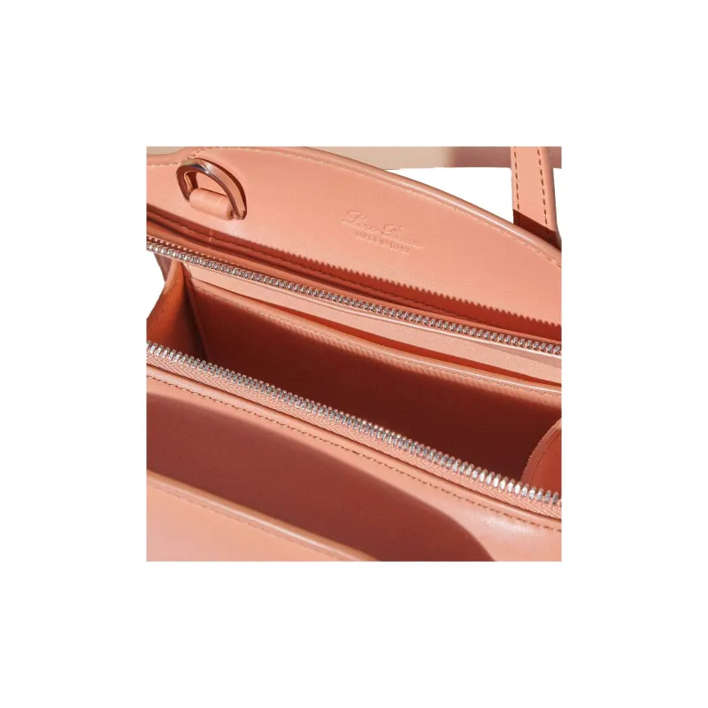 Loro Piana Calfskin Tote Shoulder Bag Crossbody Bag Mini Women's Flesh Pink-5