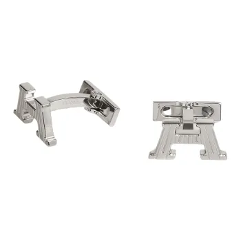 HERMES Cufflinks Unisex Silver