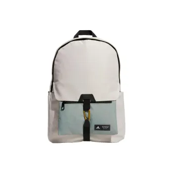 Adidas Recycled Material Polyester Backpack Regular Unisex Clear Brown