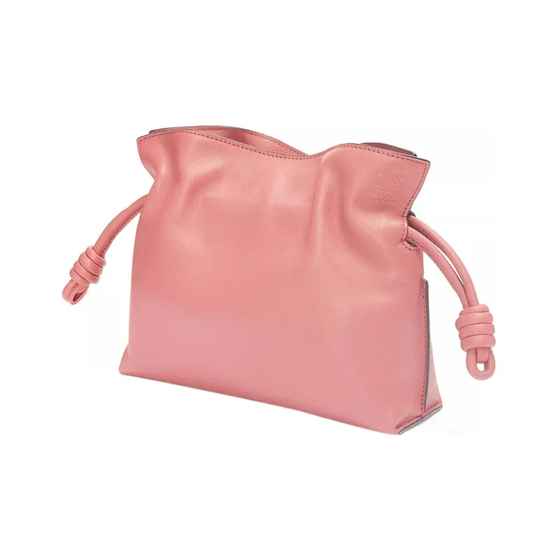 LOEWE Flamenco Clutch In Nappa Calfskin Mini Peach Bloom-1