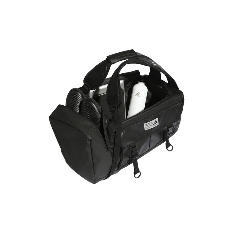 Adidas Polyurethane Luggage Bag Gym Bag Medium Size Unisex Black-3