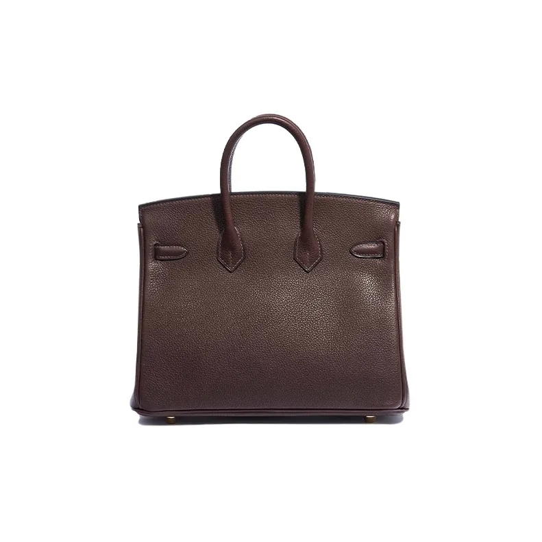 HERMES Birkin Saddle Leather Birkin Bag Handbags Regular Women's 46 Ebony Wood Color-4