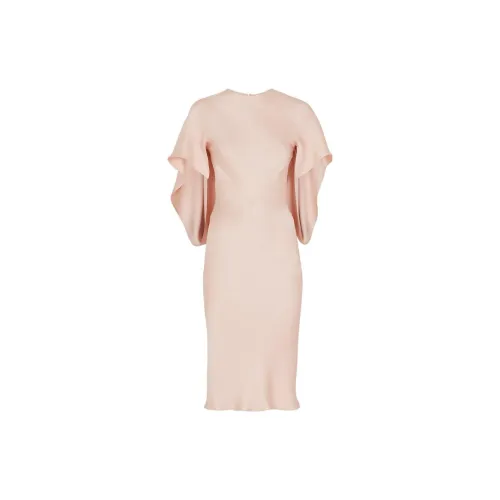 FENDI Short-Sleeved Dresses Women's Champagne Pink