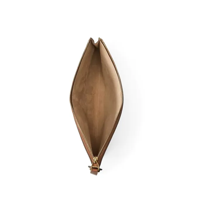 Polo Ralph Lauren Welington Calfskin Clutch Women's Taupe-3