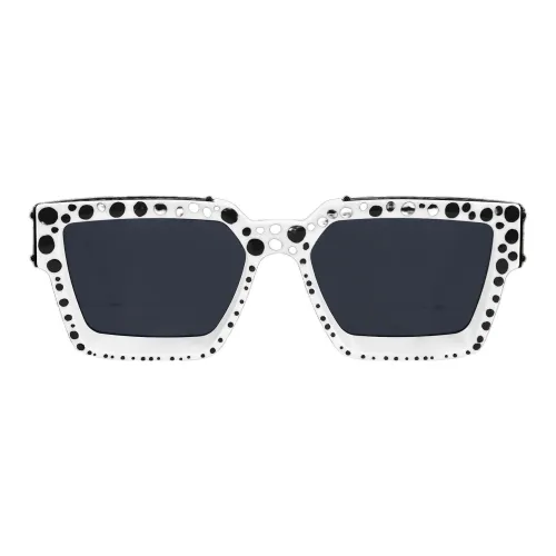 LOUIS VUITTON X Yayoi Kusama 1.1 Millionaires Infinity Dots Sunglasses White/Black Z1900E