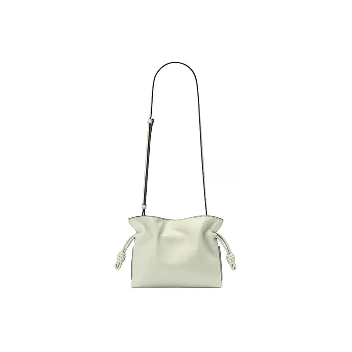 LOEWE Nappa Cow Leather One Shoulder Crossbody Clutches Mini Women's Light Cyan-3