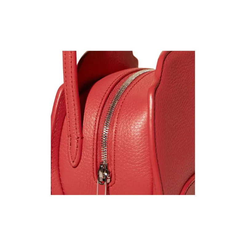 Loro Piana Calfskin Shoulder Bag Crossbody Bag Women's Orange Red-3