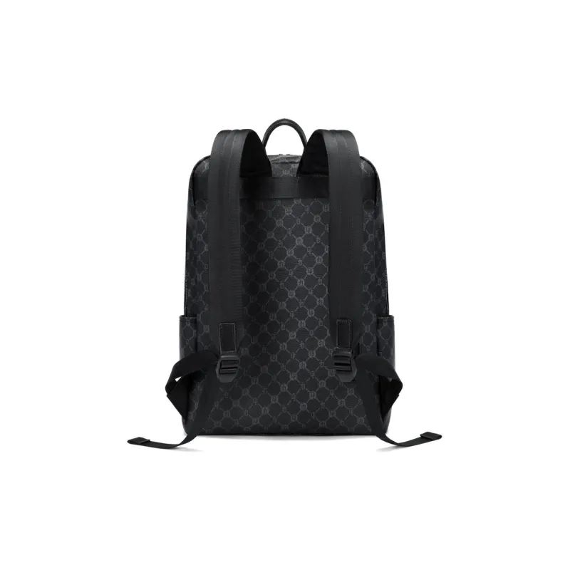 GOLF Synthetic Leather Backpack Tubas Men's Black-3