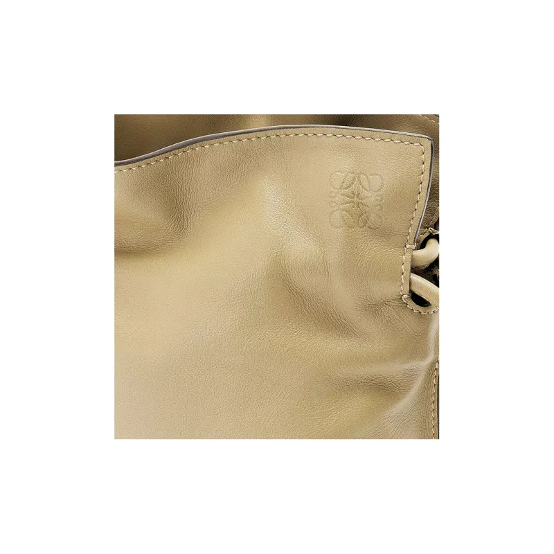 LOEWE Flamenco Nappa Cow Leather One Shoulder Crossbody Clutches Mini Women's Earth Green-5