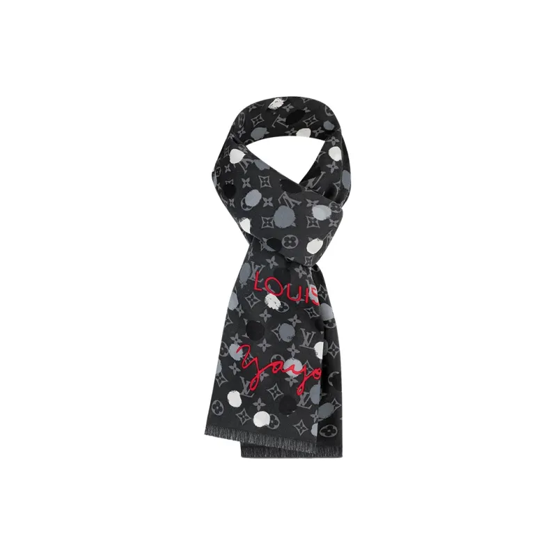LOUIS VUITTON X Yayoi Kusama Painted Dots Stole-0