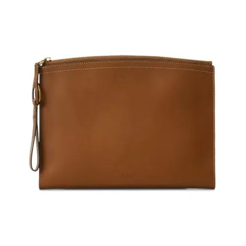 Polo Ralph Lauren Welington Calfskin Clutch Women's Taupe