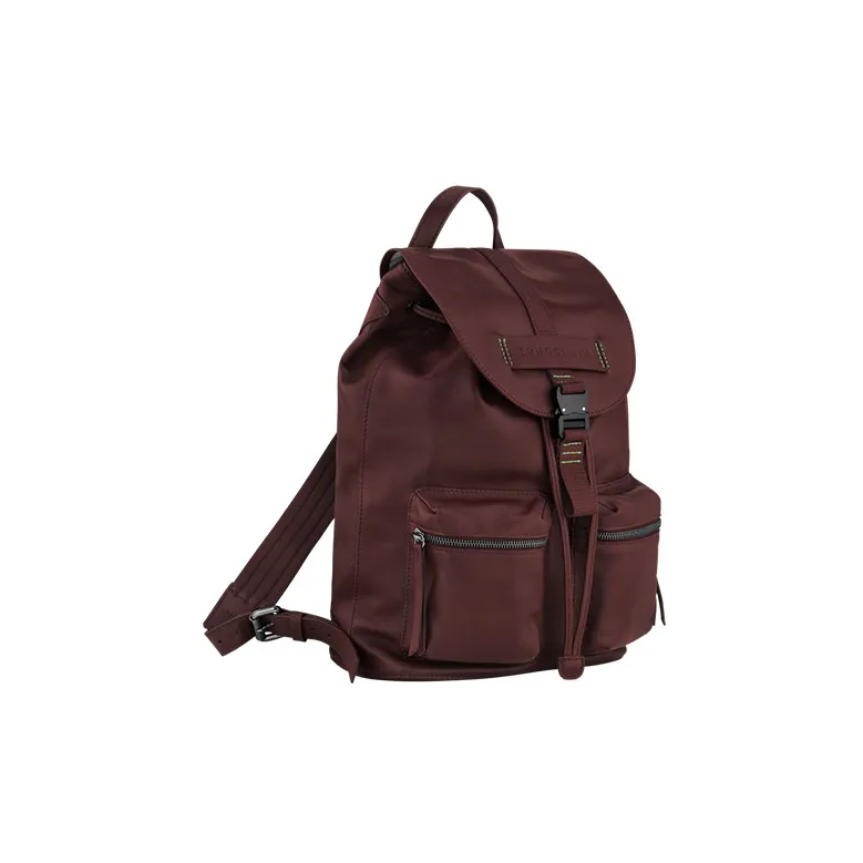 LONGCHAMP 3D Calfskin Backpack Medium Size Men's Red-1