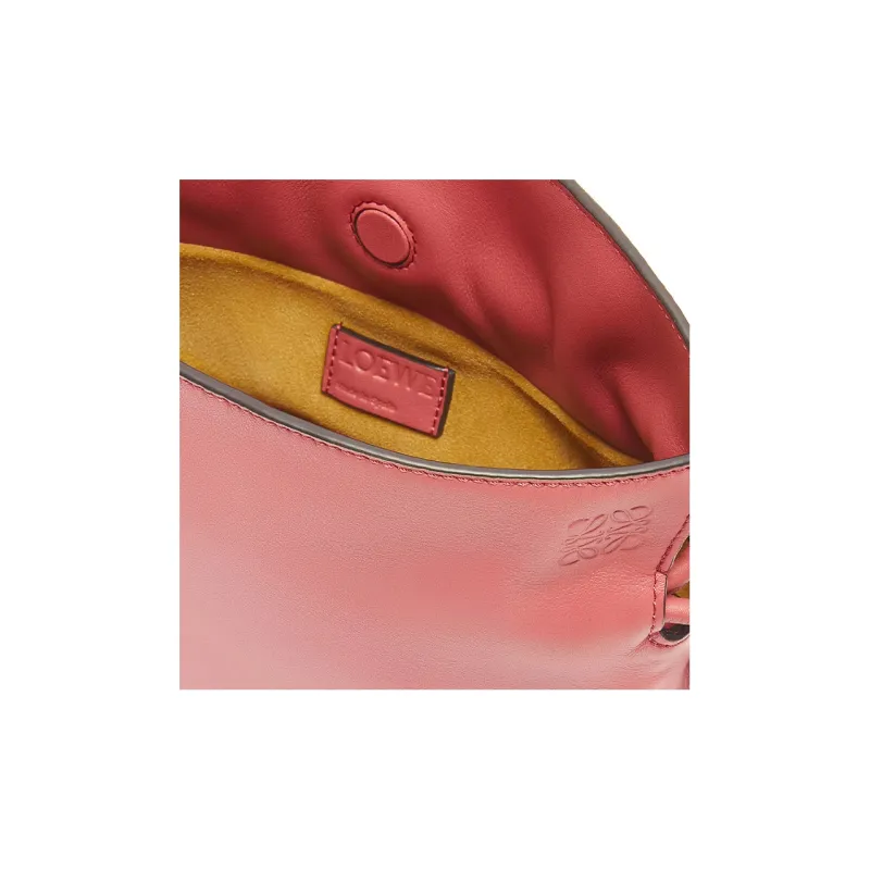 LOEWE Flamenco Clutch In Nappa Calfskin Mini Peach Bloom-5