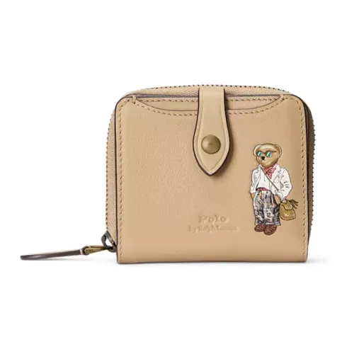 Polo Ralph Lauren Leather Wallet Women's Light Brown