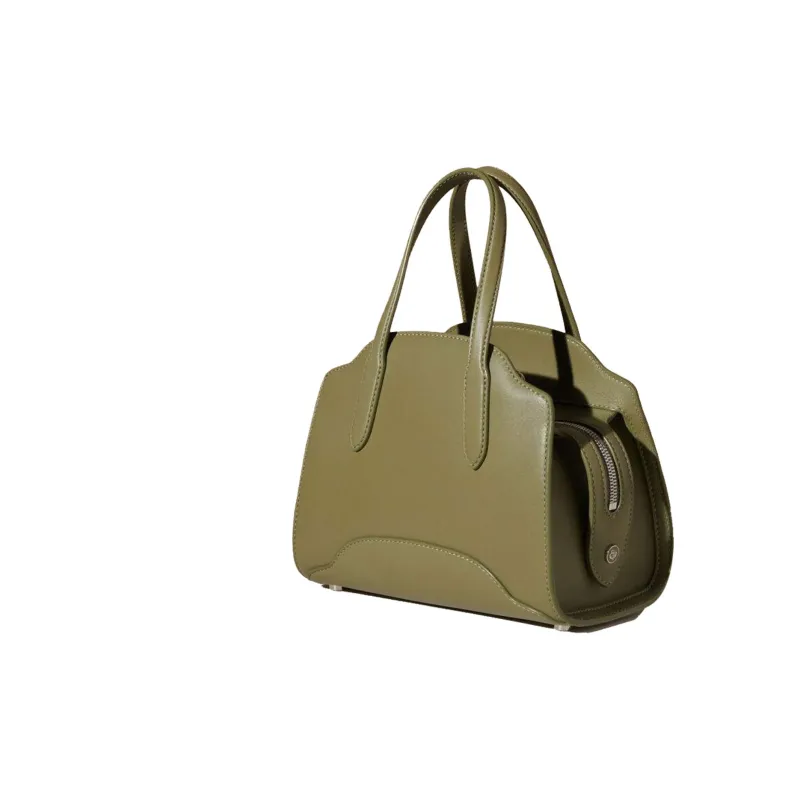 Loro Piana Calfskin Tote Crossbody Bag Shoulder Bag Mini Women's Tea Room Green/Grass Green-1