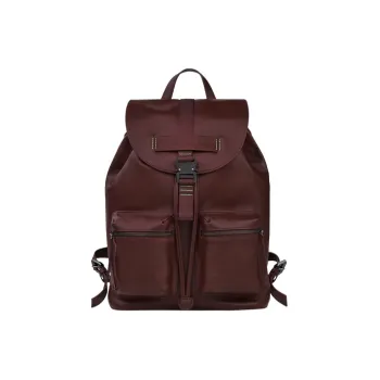 LONGCHAMP 3D Calfskin Backpack Medium Size Men's Red